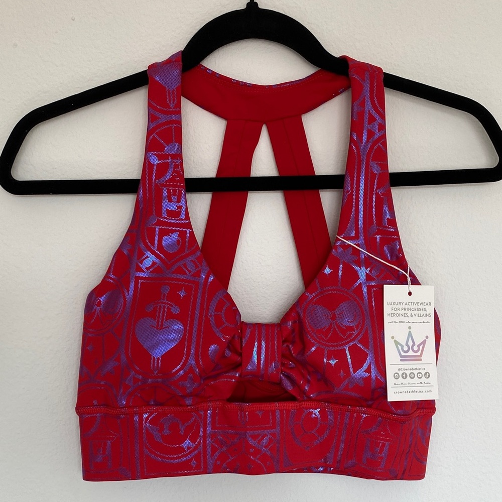 Crowned Athletics Fairest Heart Sports Bra M